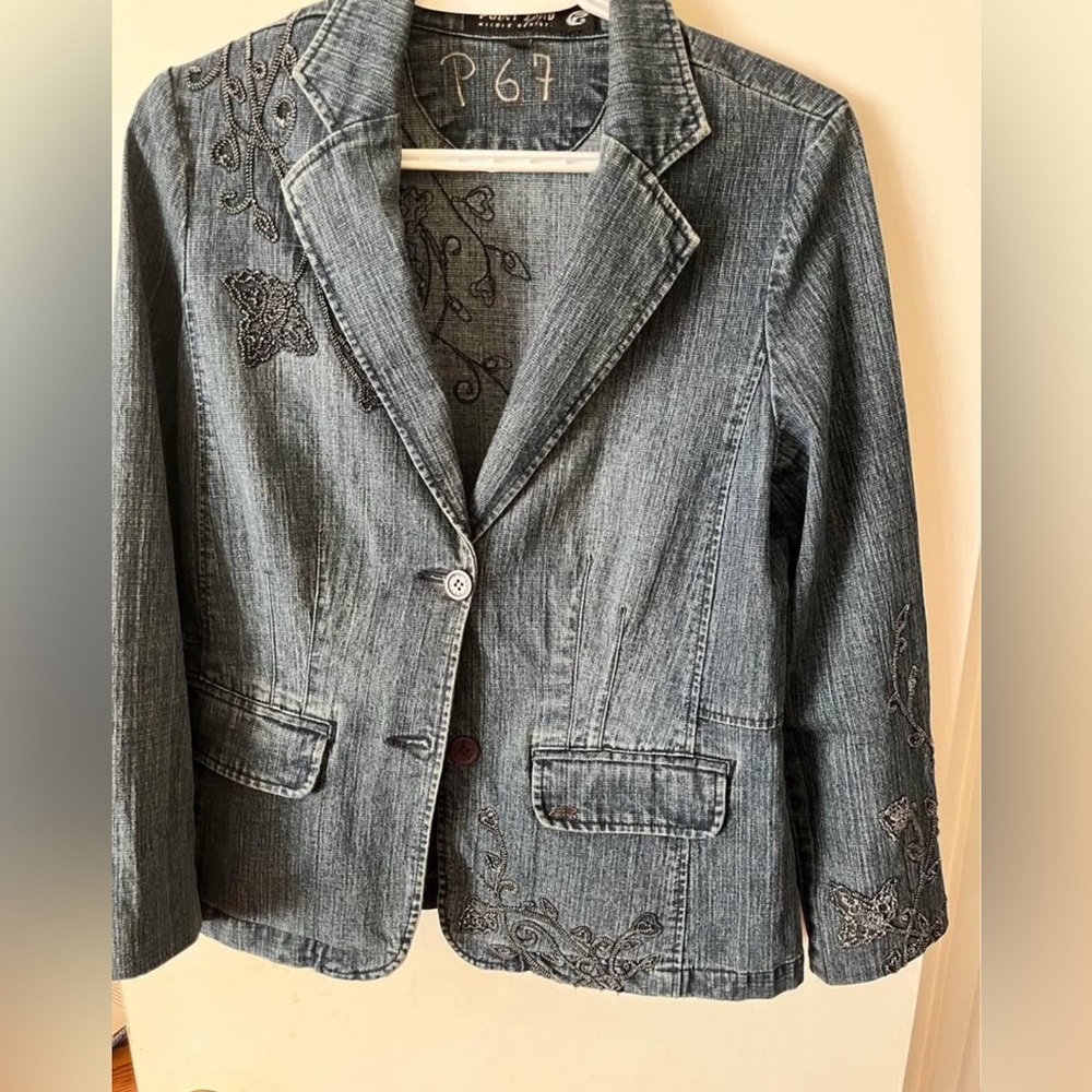 Embroidered Denim Jacket